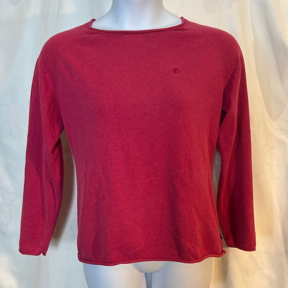 Fjallraven Pink Raglan Sweater Womens L